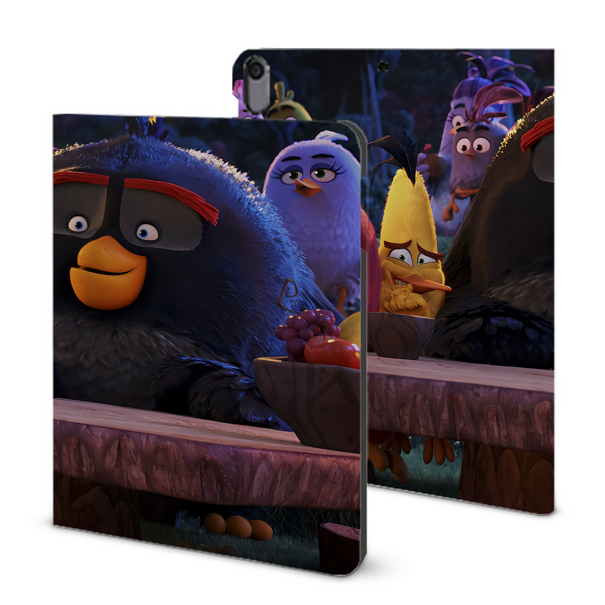 （画像用） Angry Birds アングリーバード IPad ケース ブック型 PUレザー TPU 耐衝撃 軽量 薄型 ペン収納なし 全面保護 IPad 各モデル対応